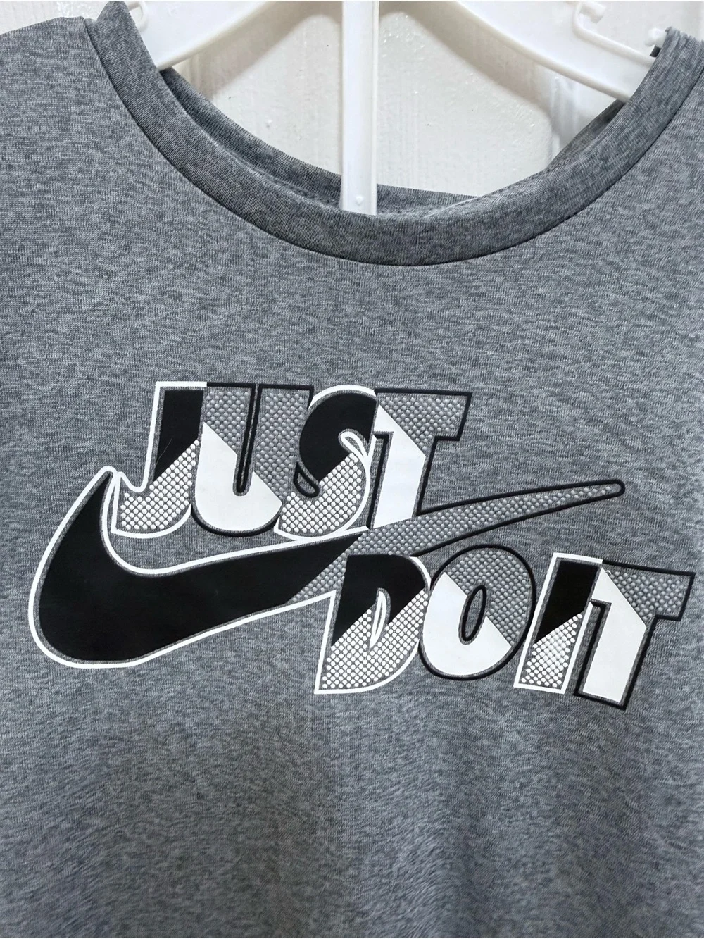 NWT Nike Kids' Gray and Black 'Just Do It' Short Set, Size 4